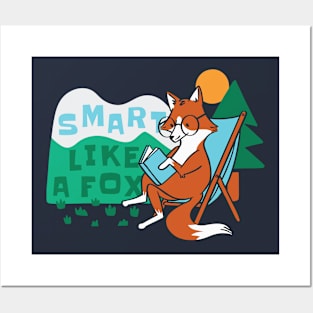 Cute Fox Cartoon // Smart Like a Fox Posters and Art